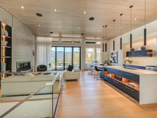 Beacon Hill Drive kitchen and living room