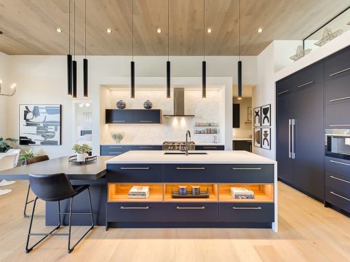 Beacon Hill Drive blue kitchen