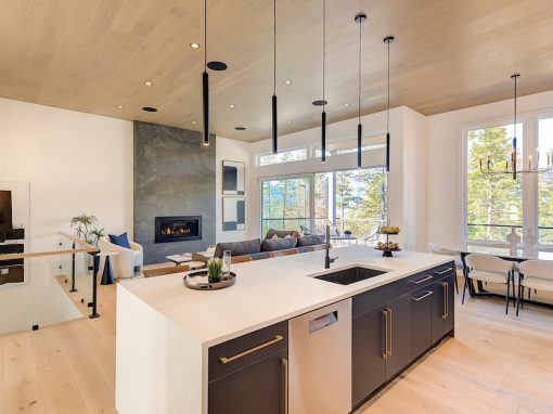 Beacon Hill Drive kitchen and living room