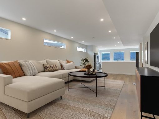 Aubrey a family room after staging