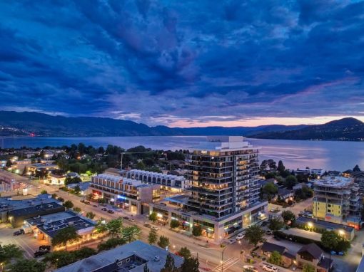 Groves highrise view from balcony Pandosy
