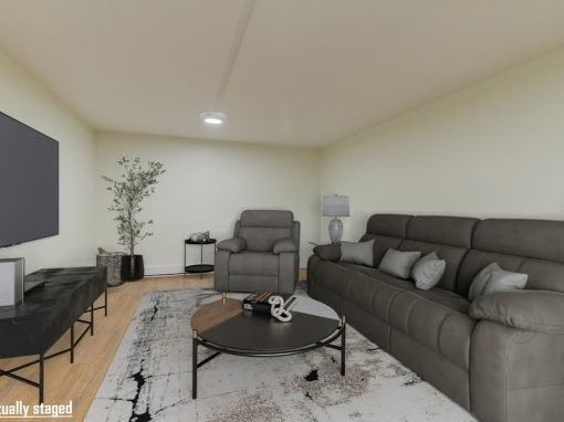 Mountainview staged basement