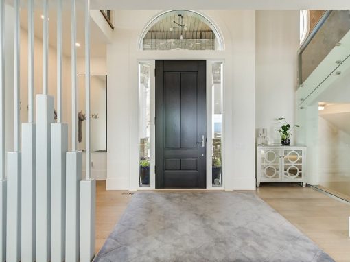 Vineyard tall black front door