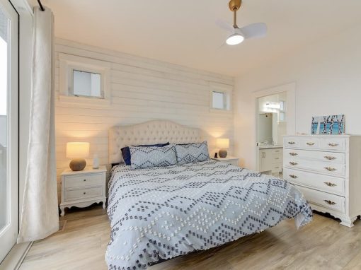 Lake Vista Road white walled bedroom