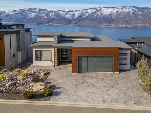 Limestone aerial view of front entrance