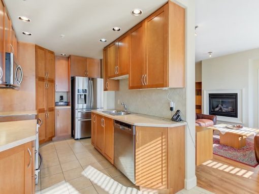 Underhill Street kitchen and living room