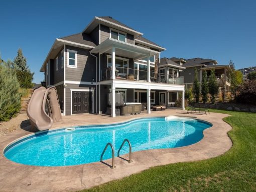Farron Court backyard with pool