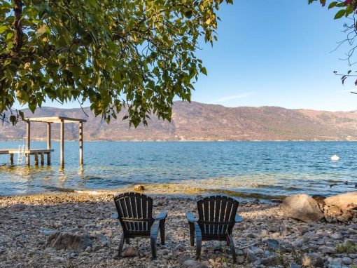Finch STR stony beach on Okanagan Lake
