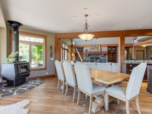 Anderson Road wood frame dining room