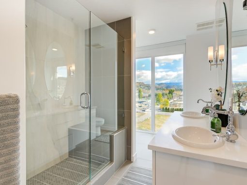 SUnset view from bathroom