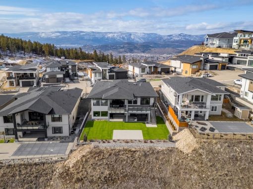 Carnoustie Drive aerial view of backyard