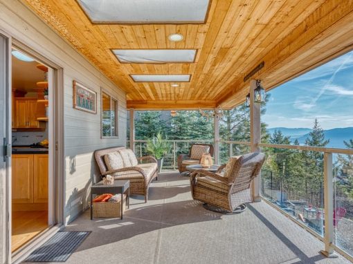 Spruce Drive outdoor deck with chairs
