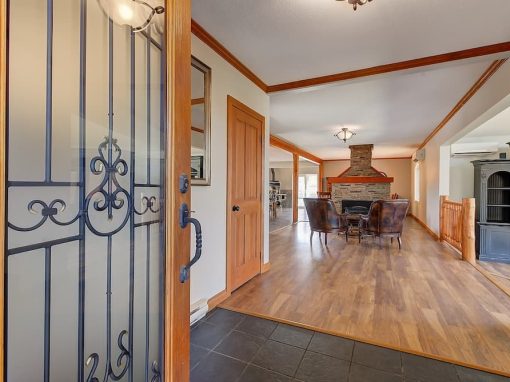 Belgo front wood and iron door