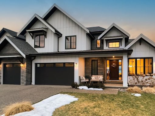 Fawn Run white and black front entrance