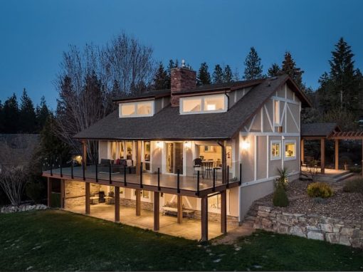 Luxmoore backyard at night