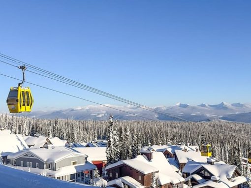 Porcupine Big White view of gondola