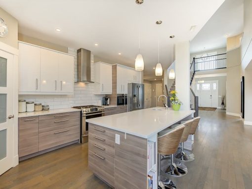 Prestwick grey and white kitchen