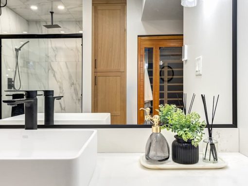 Stayman bathroom counter closeup